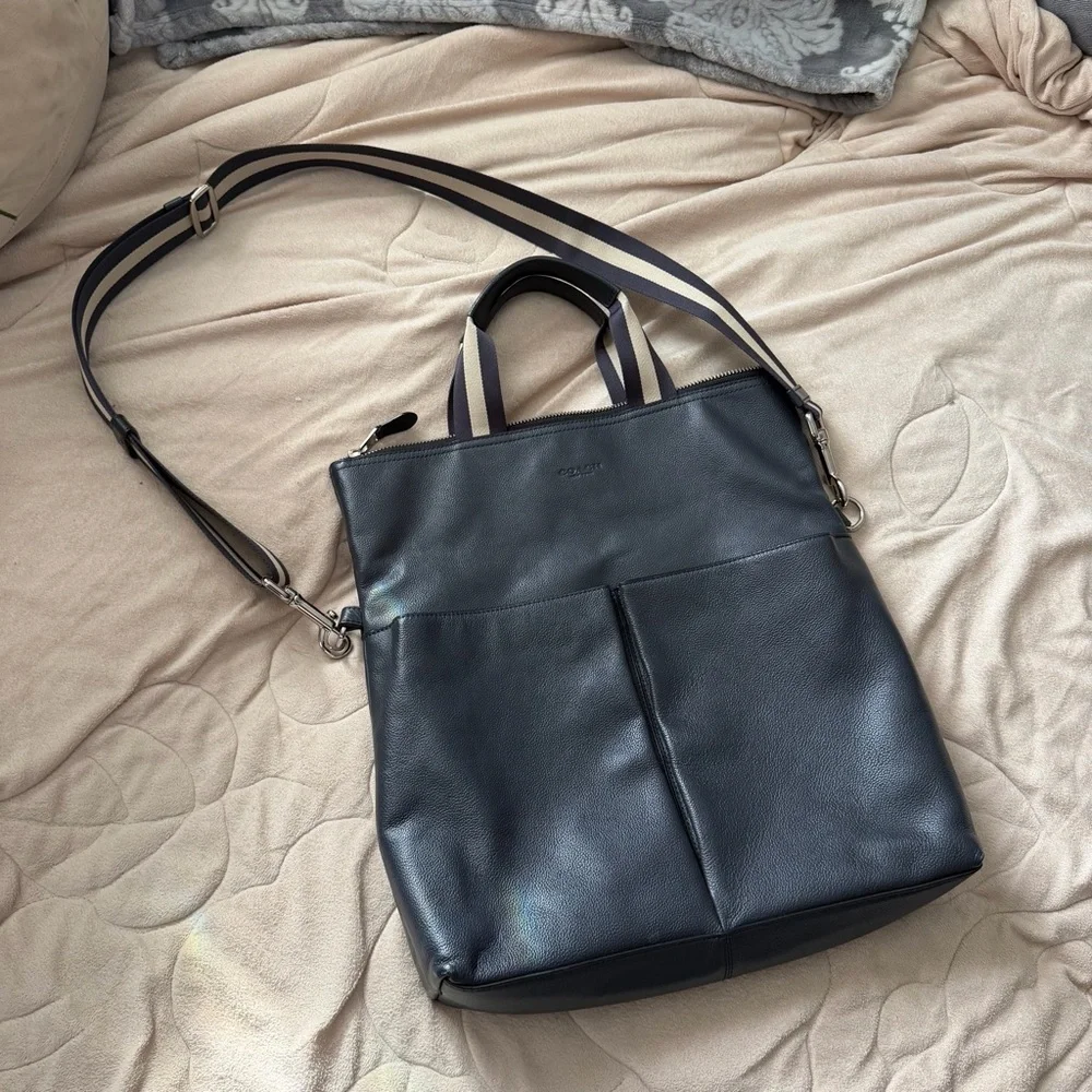 Coach Dark Navy Convertible Briefcase | Excellent Condition